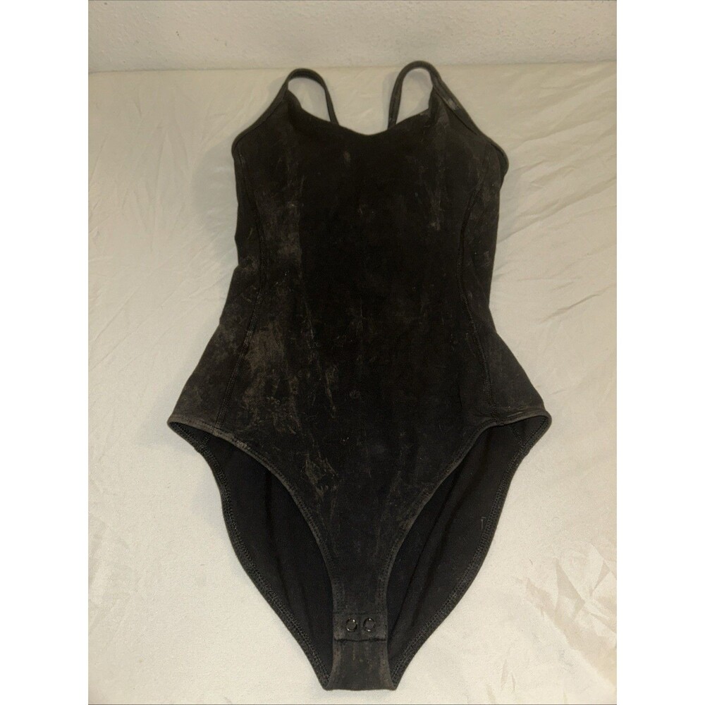 Old Navy Powerchill Small Black One Piece Padded Top (Damaged)